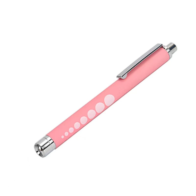 SW-PL82 Sliver Color LED Yellow Light Medical Penlight Pen Torch Flashlight