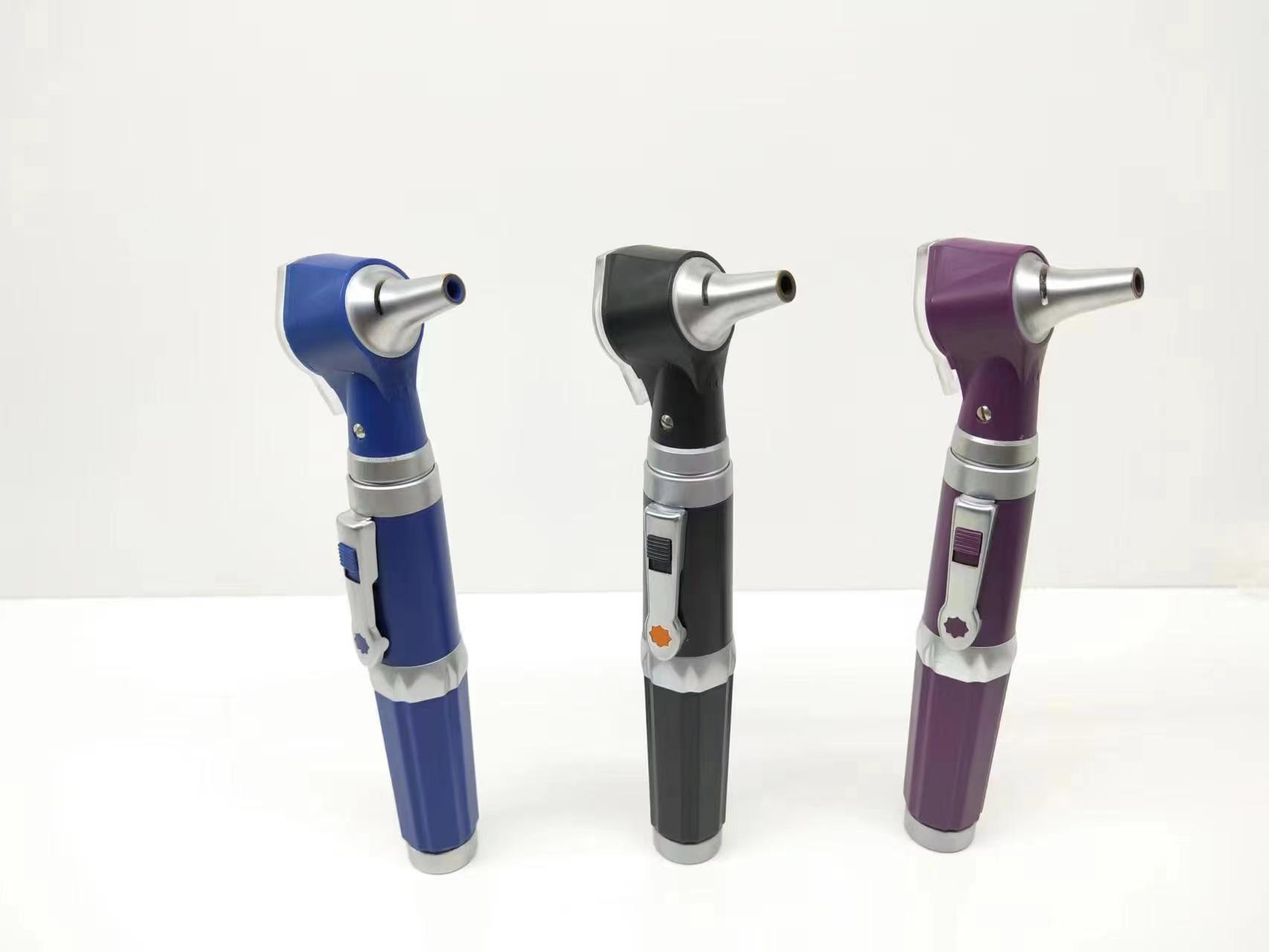 Rechargeable professional Otoscope with fiber
