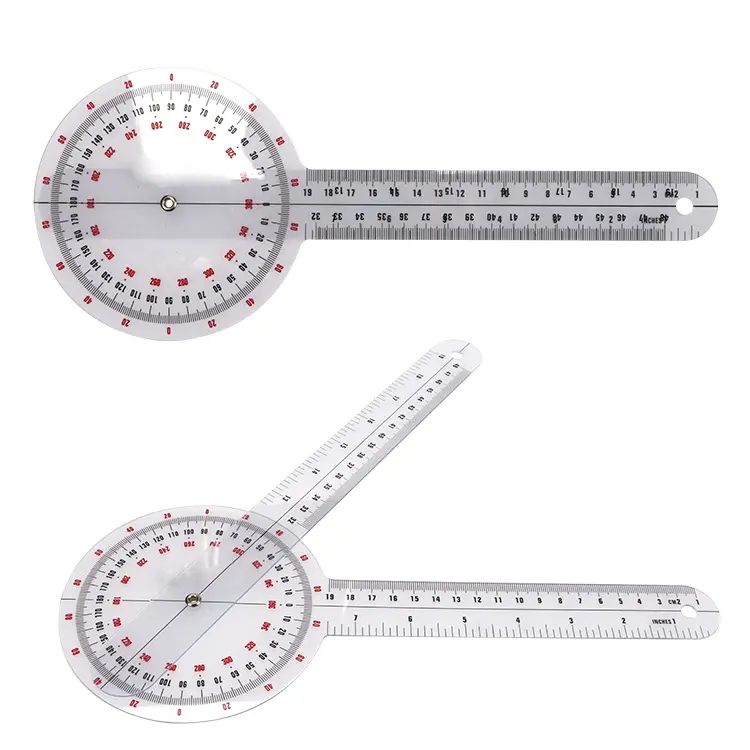 SW-005 Contact Angle Orthopedics Promotion Plastic Medical Goniometer Ruler Package Spinal 360 Degree