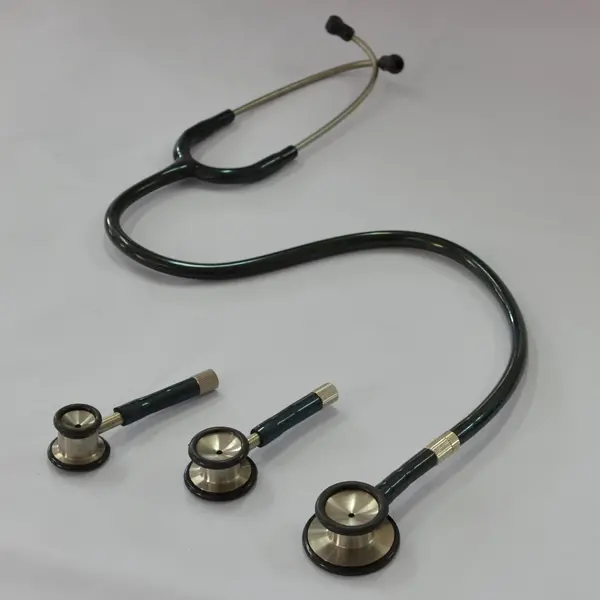 Cardiology Iv Green Stethoscope On Stomach
