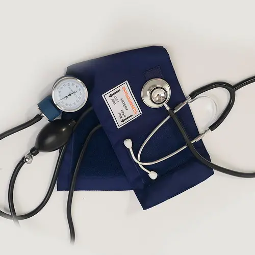 Manual Extra Large Aneroid Sphygmomanometer with dual head stethoscope