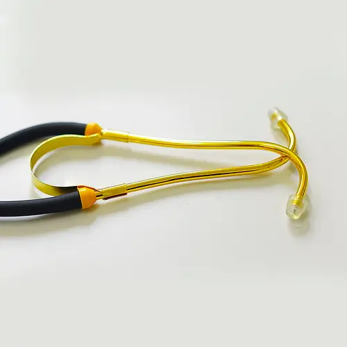 SunnyWorld Golden Color Sprague Rapport Double Tube Stethoscope SW-ST03C