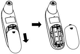 1)Remove the battery cover as the arrow direction according.