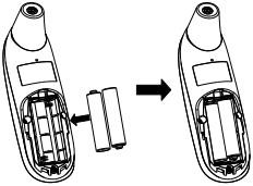 2)Inset 2 AAA powerful batteries, ensure each battery is in the proper direction.